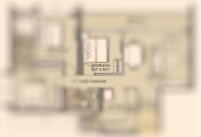 Prestige Indirapuram Ghaziabad 2BHK Plan